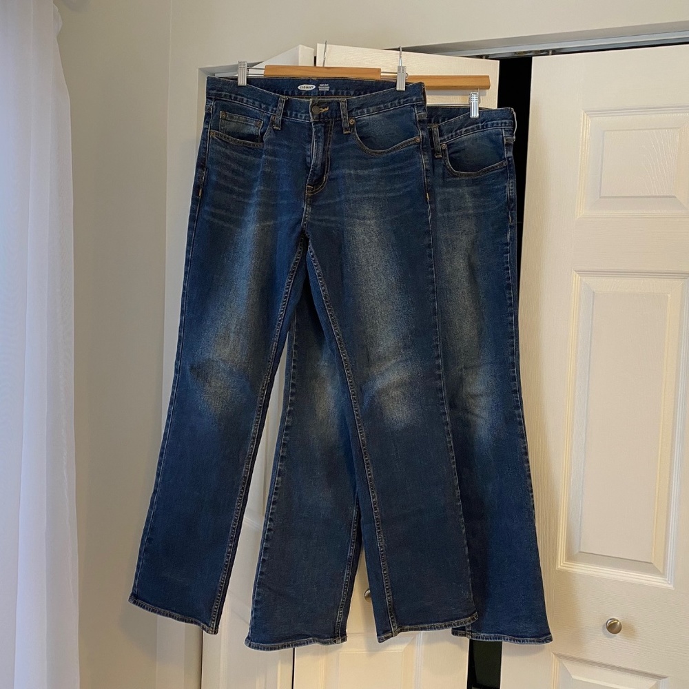 2 Men's Old Navy Bootcut Flex Jeans (32x34)